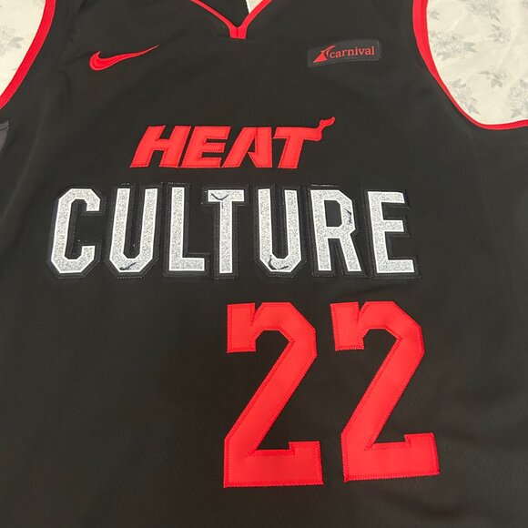 NBA Jimmy Butler Miami Heat Icon Edition Black Swingman Nike #22 Jersey - Picture 4 of 6